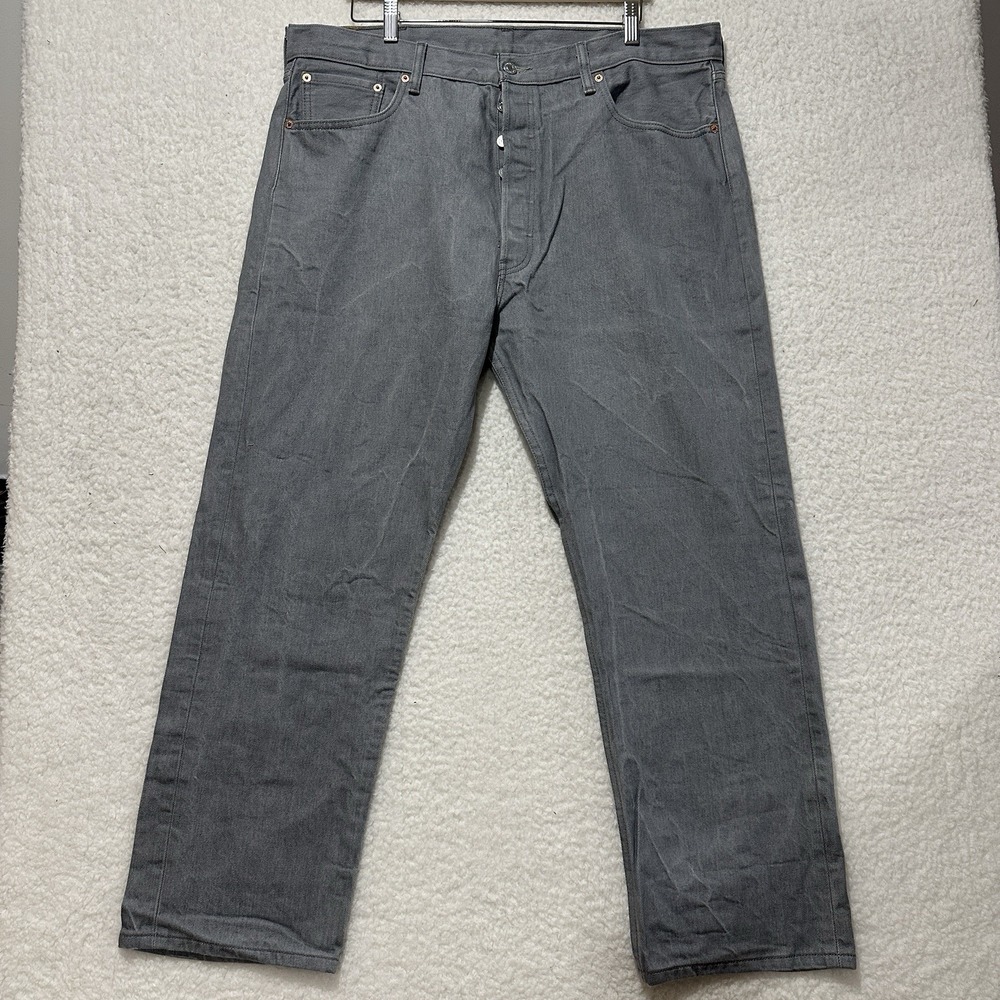 Rare Levis 501 XX Jeans VTG Size 40 Straight Leg Button Fly White Oak Cone Denim